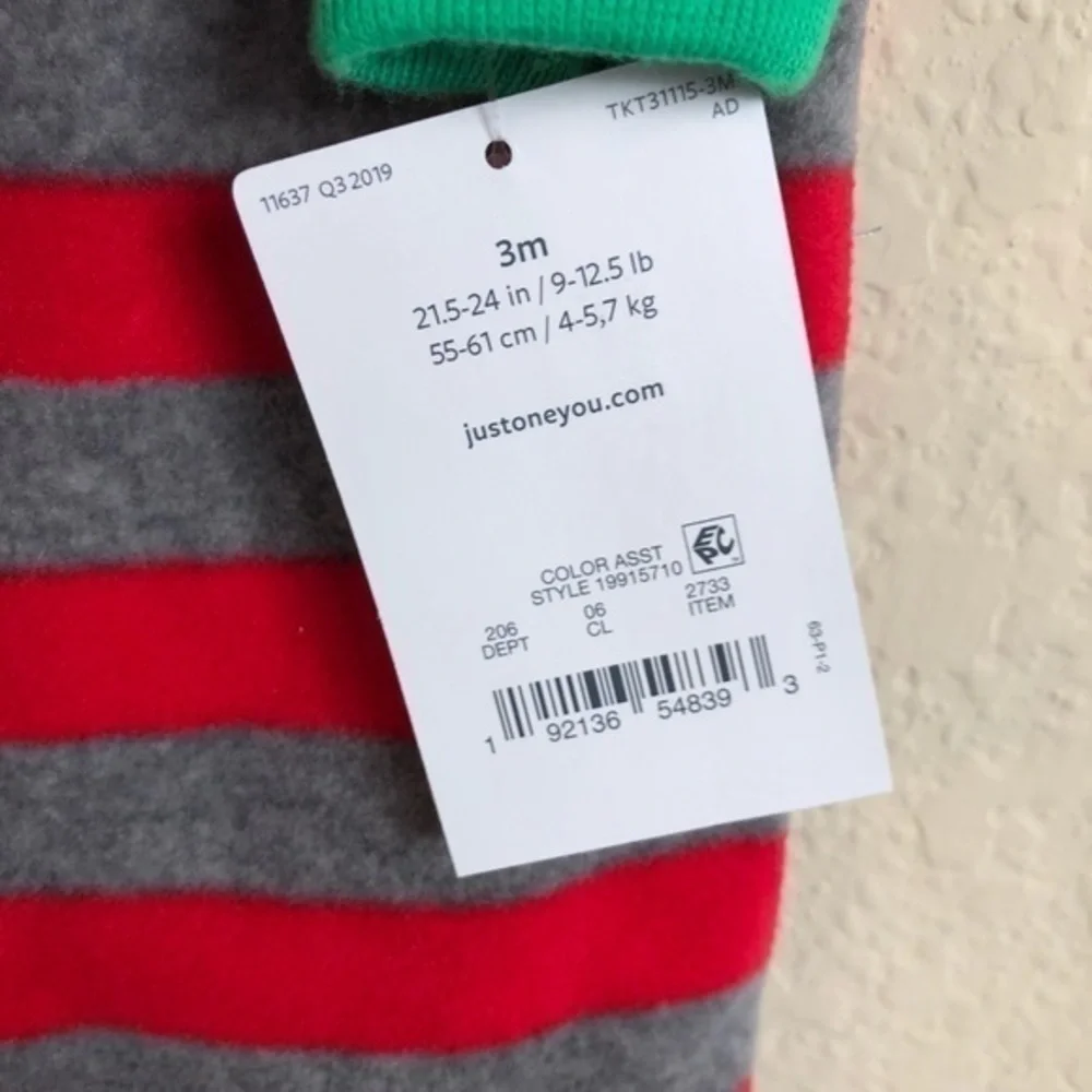 Carter’s Reindeer Fleece Sleep N Play Romp…
